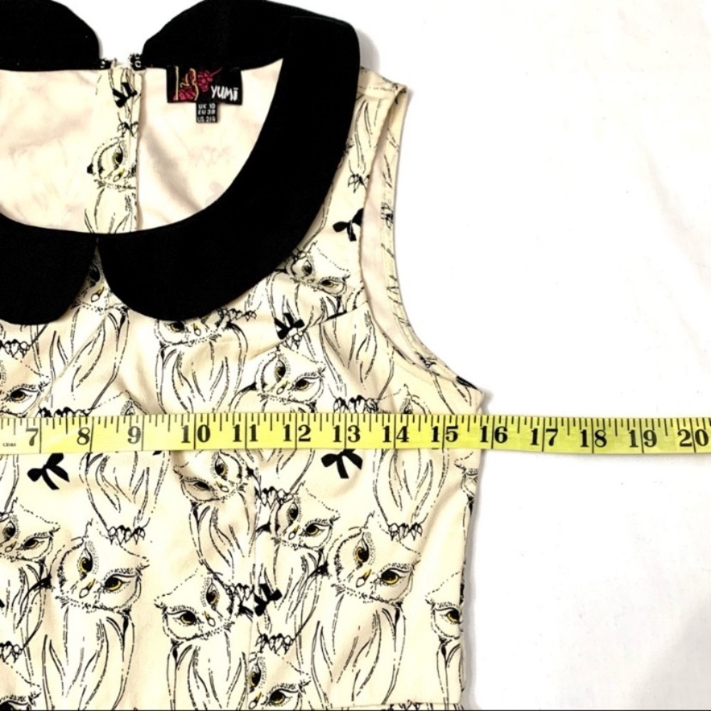 ASOS, "Yumi" sleeveless print dress in an all over owl print- 2/4 - Picture 7 of 11